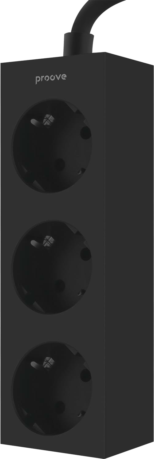 Мережевий фільтр Proove Magnet Strip (3xAC) 1.6m Black (PSMS25000001)