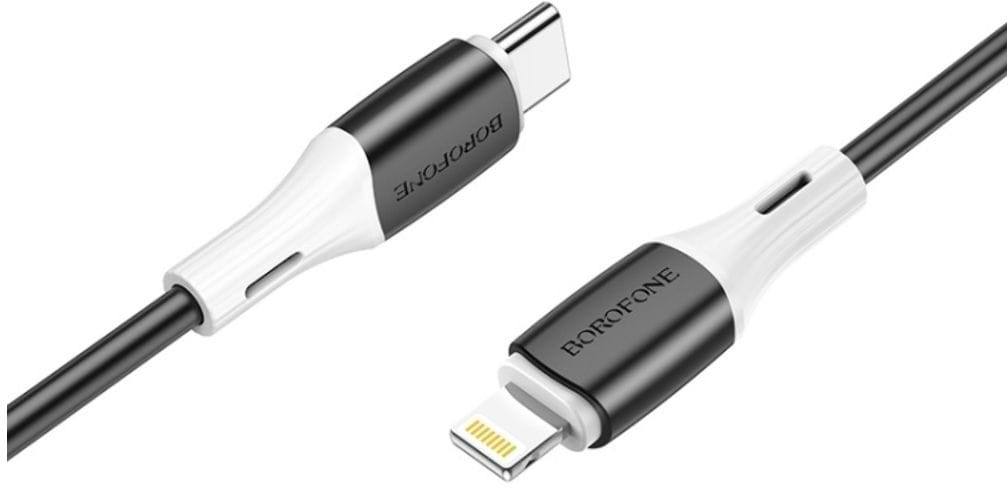 Кабель BOROFONE BX79 Type-C to iP 3A, 20W, 1m White (6974443384734)