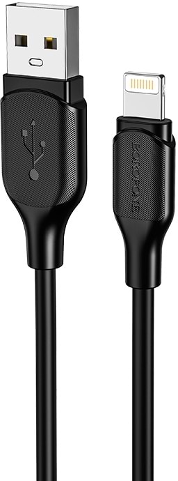 Кабель синхронізації даних BOROFONE BX42 USB to iP 2.4A, 1m Black (6931474736727)