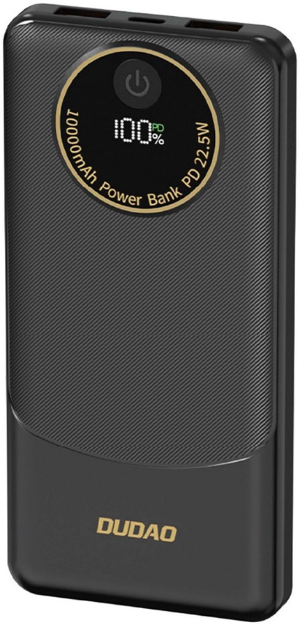 Батарея мобильная Dudao K12Pro 22,5W PD 10000mAh USB-A, USB-C Black (6976625333882)