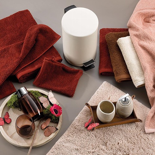 Фото - Полотенце банное Kela Ladessa терракот 50x100 см (23266)