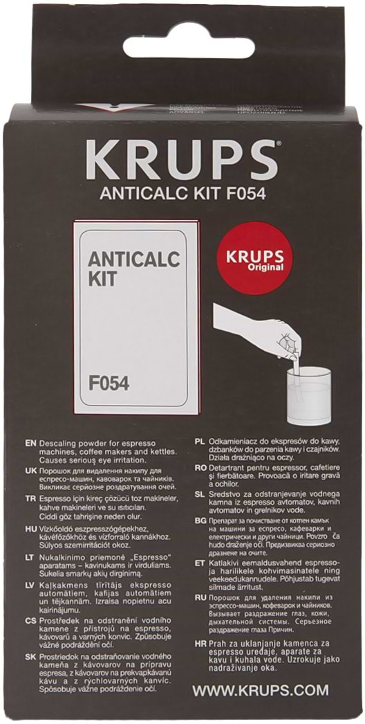 Чистящее средство для кофемашины Krups Набор для удаления накипи (F054001A)