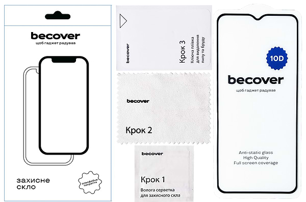 Фото - Защитное стекло для смартфона BeCover for ZTE Blade A34 10D Black (712336)