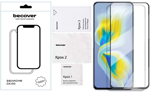 Фото - Захисне скло для смартфону BeCover for Infinix Smart 9 (X6532) Black (712347)