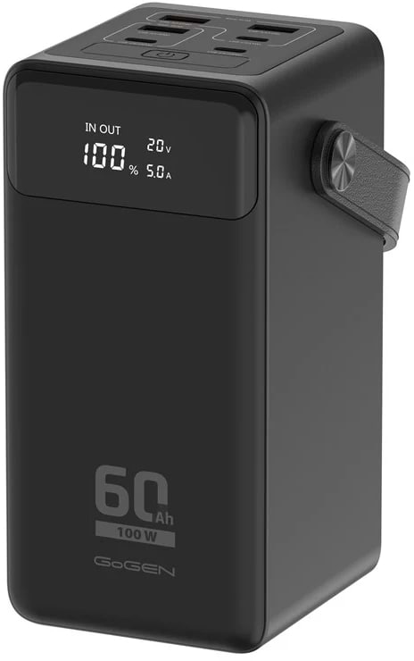 Фото - Батарея мобильная Gogen Powerbank 60000 mAh PD 100 W (GOGPB600002B)