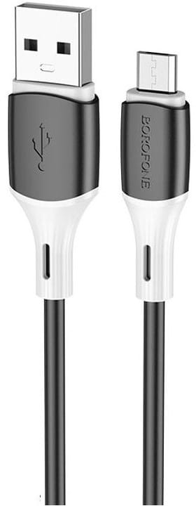 Кабель синхронізації даних BOROFONE BX79 USB to Micro 2.4A, 1m Black (6974443384765)