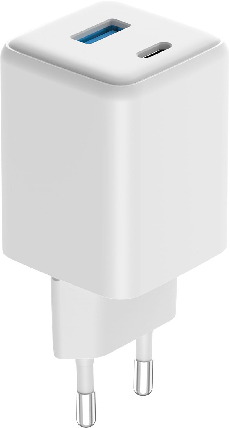 Сетевое зарядное устройство Proove Pocket GaN 25W Type-C + USB white (WCPG25111202)