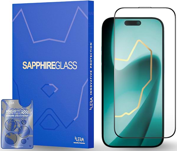 Фото - Захисне скло для смартфону ILera Sapphire Ultra Glass 2.0 for iPhone 17 Pro (ILSPDLPL17Pr)