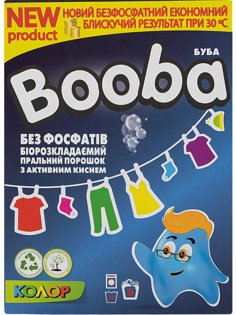 Пральний порошок BOOBA Колор 350 г (4820187580029)