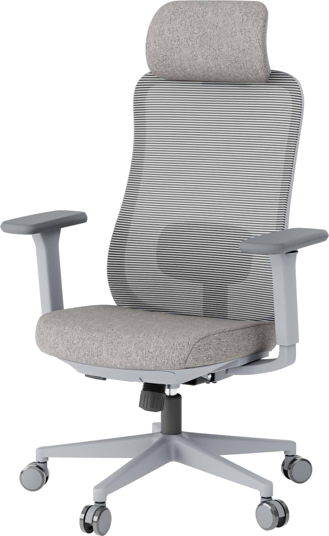 Крісло офісне OfficePro Wave (OC599-G-G-G) Gray - Фото 1