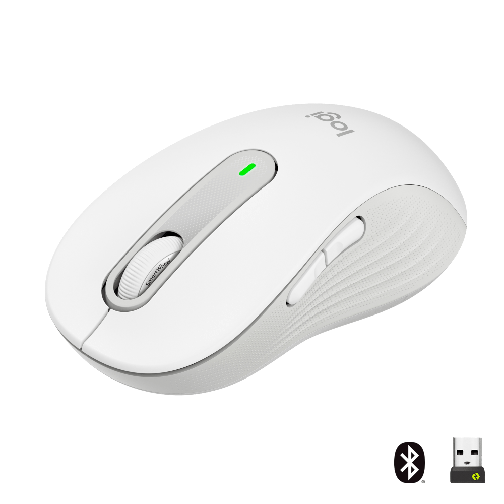Мышь беспроводная Logitech Signature M650 L Wireless Mouse Off-White (910-006238) - Фото 1