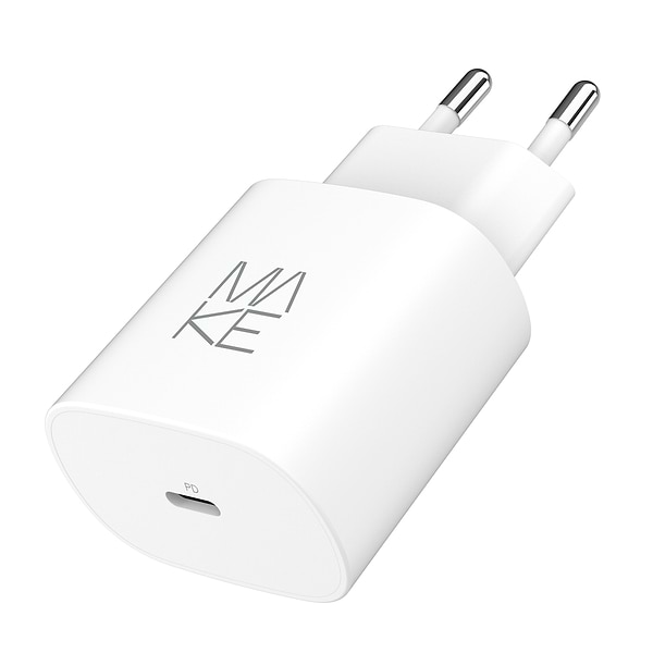 Фото - Сетевое зарядное устройство MAKE 25W GaN PD White (MCW-2511WH)