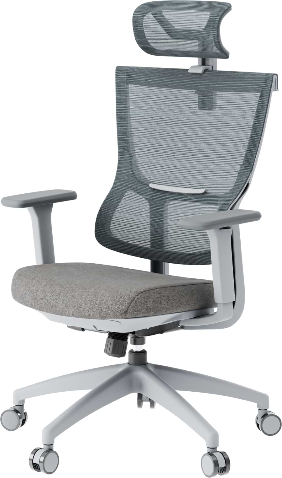 Крісло офісне OfficePro Elegant (OC600-G-DG-DG) Gray/Dark Gray - Фото 1