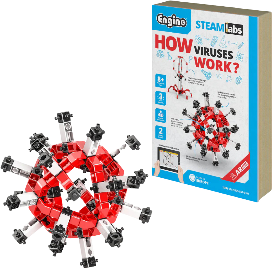 Пластиковий конструктор Engino Stem Мікробіологія (STL27)