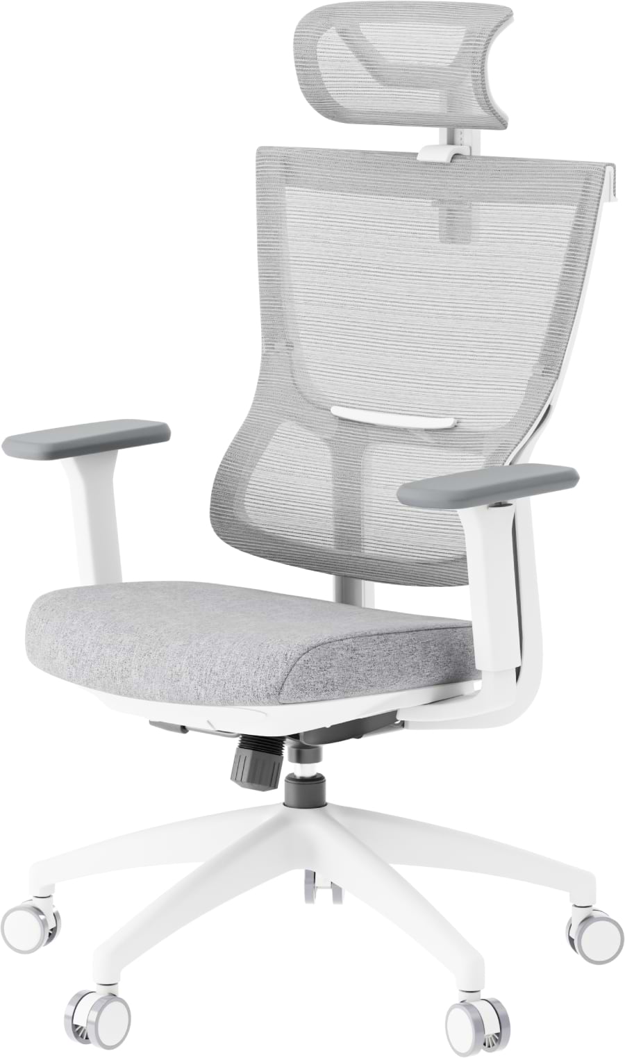 Кресло офисное OfficePro Elegant (OC600-W-LG-LG) White/Light Gray - Фото 1