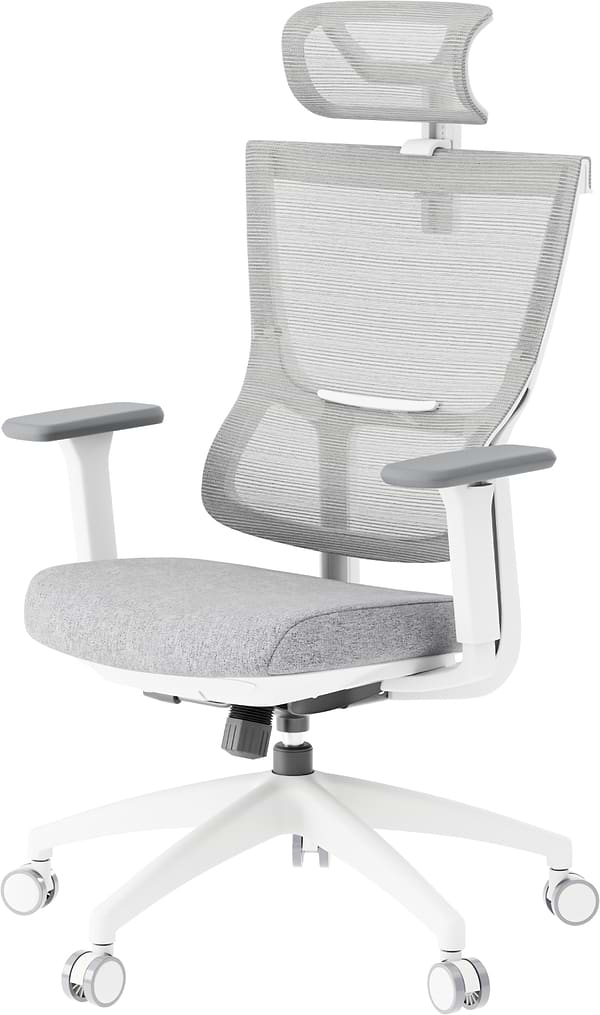 Фото - Крісло офісне OfficePro Elegant (OC600-W-LG-LG) White/Light Gray
