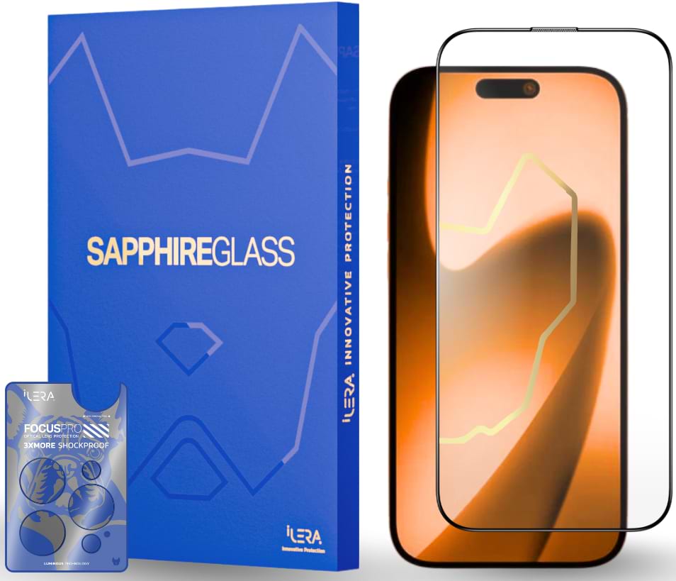 Защитное стекло для смартфона ILera Sapphire Ultra Glass 2.0 for iPhone 17 (ILSPDLPL17) - Фото 1