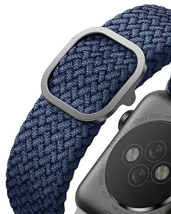 Фото - Ремінець для смарт-годинника Uniq Aspen Apple Watch 40/38/41mm Series 1/2/3/4/5/6/7/8/9/SE/SE2 Braided oxford blue (8886463676394)