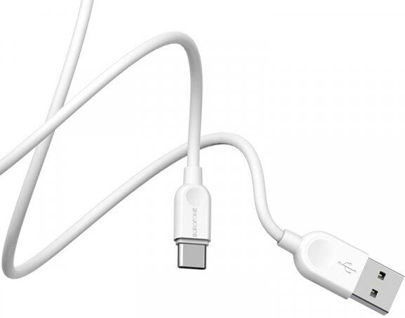 Кабель синхронізації даних BOROFONE BX14 USB to Type-C 2.4A, 2m White (6957531090021)