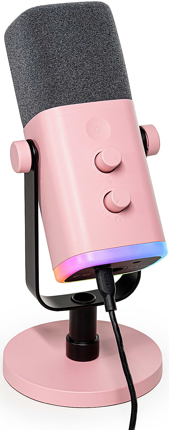 Микрофон для компьютера проводной Fifine AM8P USB/XLR Pink - Фото 1