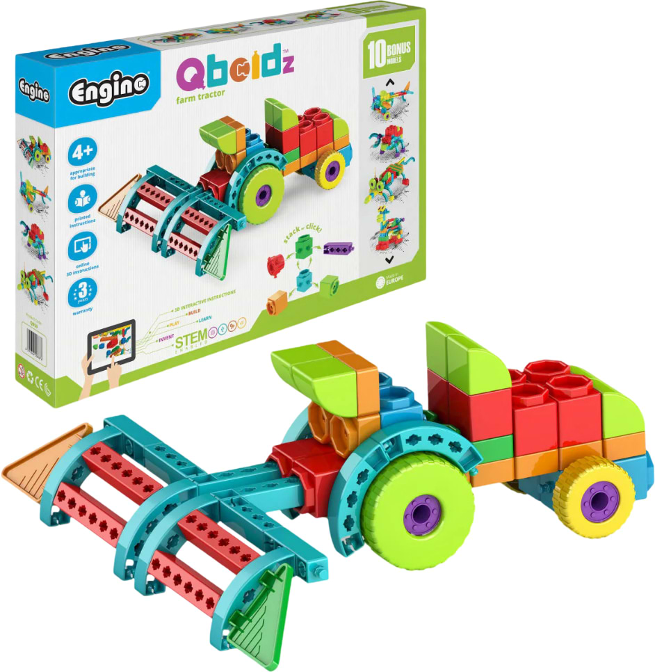 Пластиковый конструктор Engino boidz Фермерский трактор с 10 бонусными моделями (QB50)