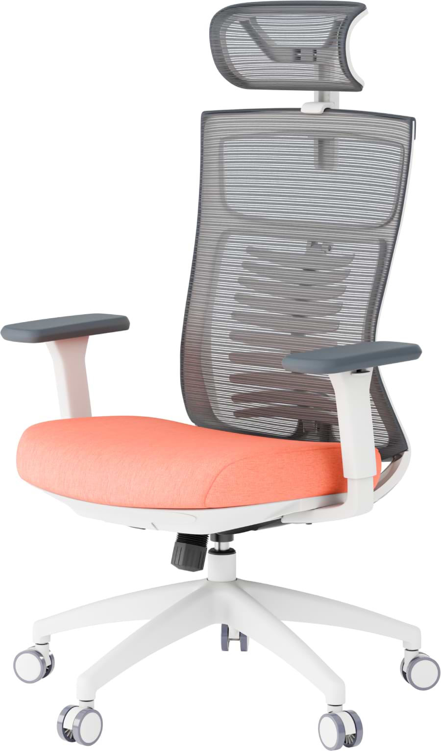 Кресло офисное OfficePro Balance (OC550-W-DG-OR) White/Dark Gray/Orange - Фото 1