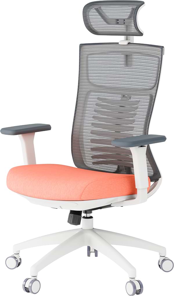Фото - Кресло офисное OfficePro Balance (OC550-W-DG-OR) White/Dark Gray/Orange