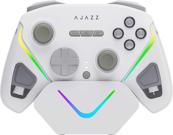 Фото - Геймпад Ajazz 2.4G/BT/USB RGB White (GP100S-W)