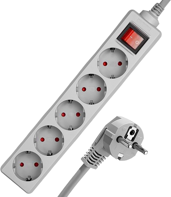 Фото - Сетевой фильтр Ultra SSG5-1.8 (5 роз.,1.8 м) серый Фото - Сетевой фильтр Ultra SSG5-1.8 (5 роз.,1.8 м) серый