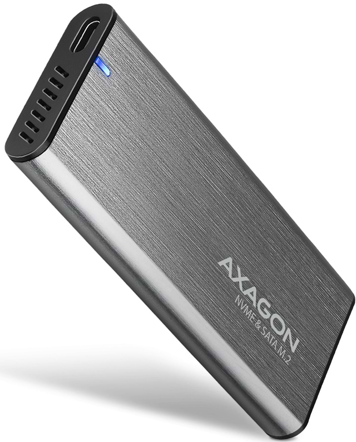 Внешний карман AXAGON SuperSpeed+ USB-C - M.2 NVMe & SATA SSD RAW box (EEM2-SG2)