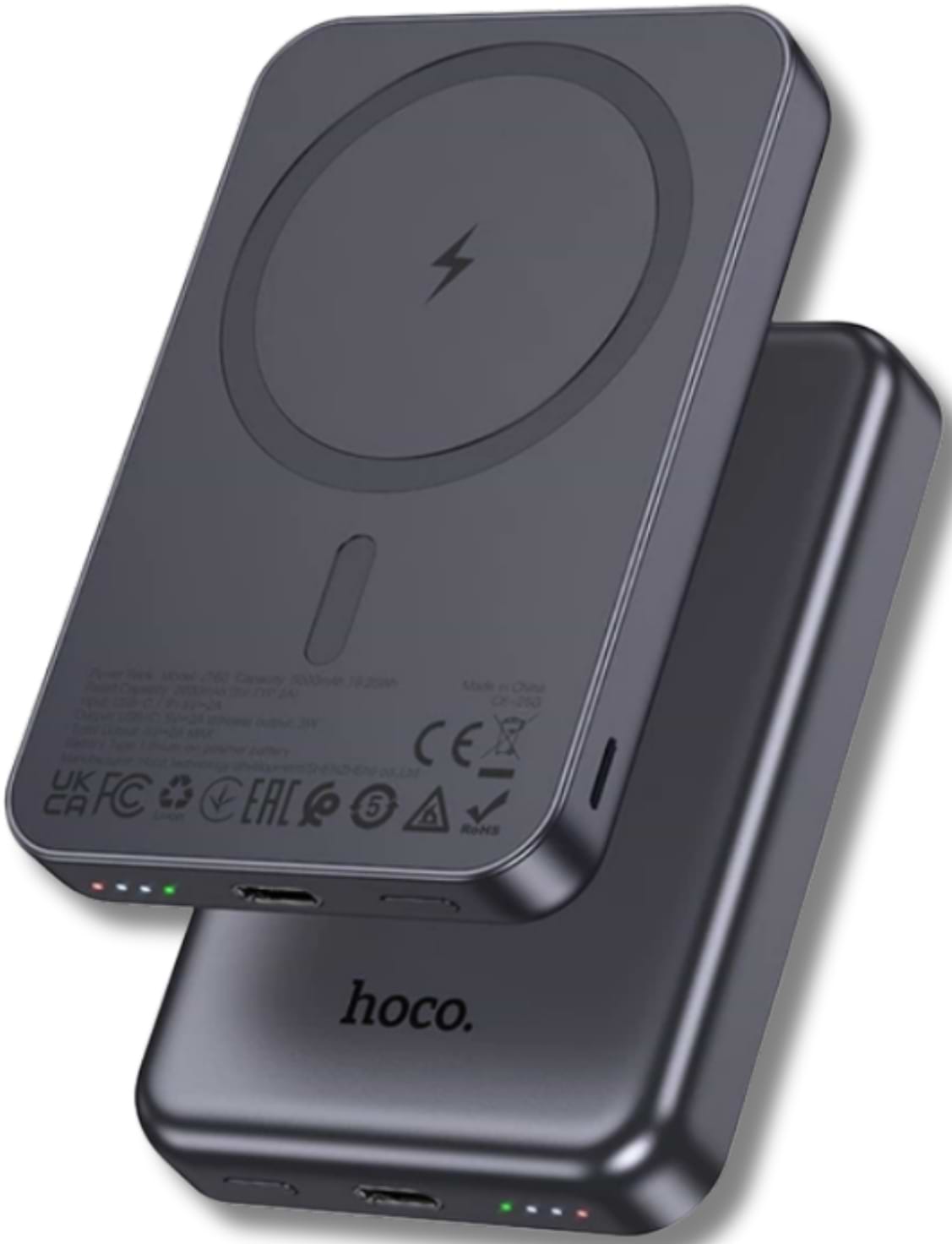Батарея мобільна HOCO J160 Original Magnetic Wireless 5W (5000 mAh) Black (714868)