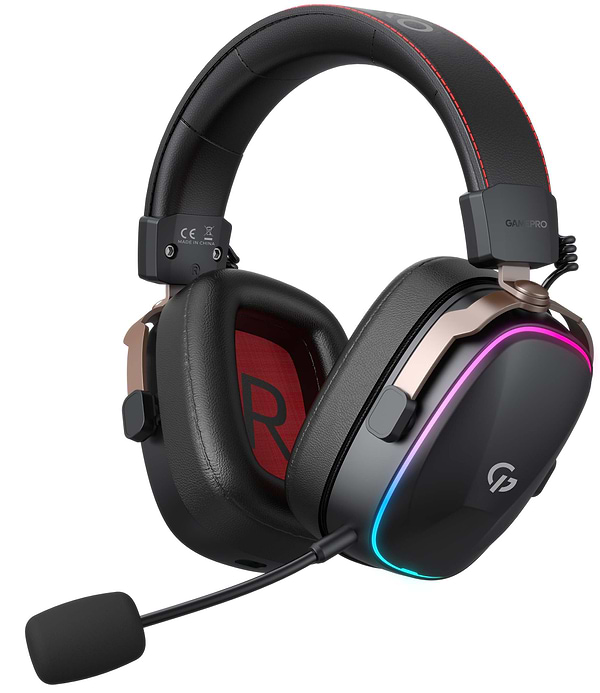 Фото - Гарнітура бездротова ігрова GamePro Asgard Valkyria RGB Tri-Mod (HSW249B)