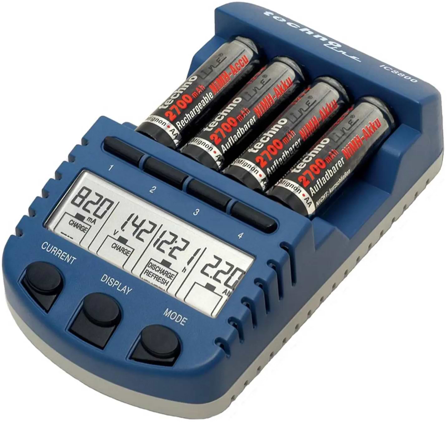 З/устройство для аккумуляторов AA/AAA Technoline BC1000 SET + акк