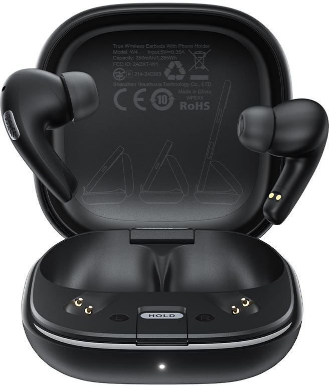 Навушники вкладиші бездротові TWS AceFast W4 Black (6974316285014) - Фото 1