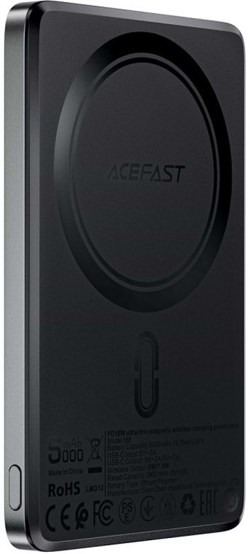 Батарея мобильная AceFast Magnetic Wireless 5000mAh 18W PD (6974316283386) - Фото 1