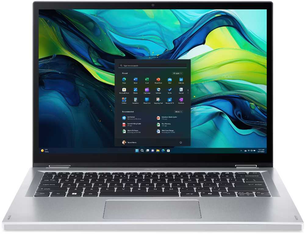 Ноутбук Acer Aspire Go Spin AGSP14-31PT (NX.JBEEU.001) Pure Silver - Фото 1