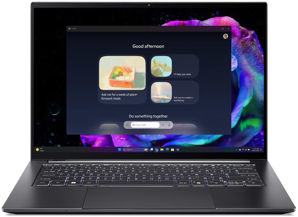 Ноутбук Acer Swift X 14 SFX14-73G (NX.J82EU.005) Titanium Gray - Фото 1