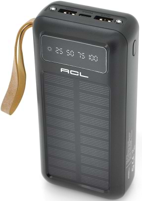Фото - Батарея мобильная ACL PW-61 30000mAh, SOLAR, Type-C/Lighting/Micro/USB, Black Фото - Батарея мобильная ACL PW-61 30000mAh, SOLAR, Type-C/Lighting/Micro/USB, Black