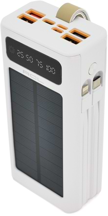 Фото - Батарея мобільна ACL PW-90 30000mAh, SOLAR, TypeC + Lighting, White