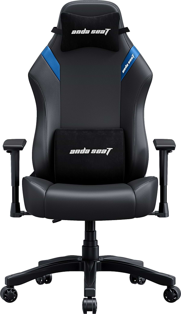 Фото - Кресло для геймеров Anda Seat Luna Size L Black/Blue PVC (AD18-44-BS-PV)
