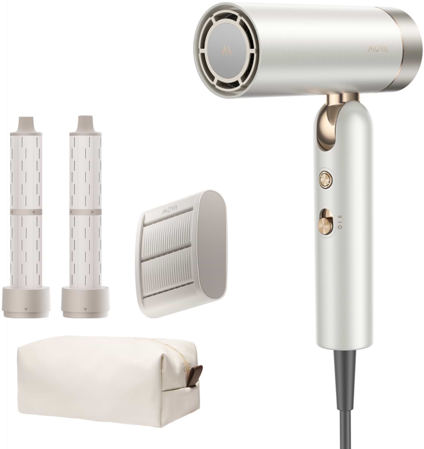 Фен Mova Flip10 White (AMFL10-WH) - Фото 1