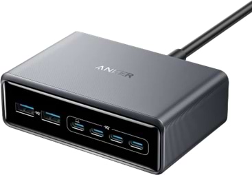 Сетевое зарядное устройство Anker GaNPrime Charger - 200W, 4xUSB-C PD & 2xUSB-A Black (A2683341) - Фото 1