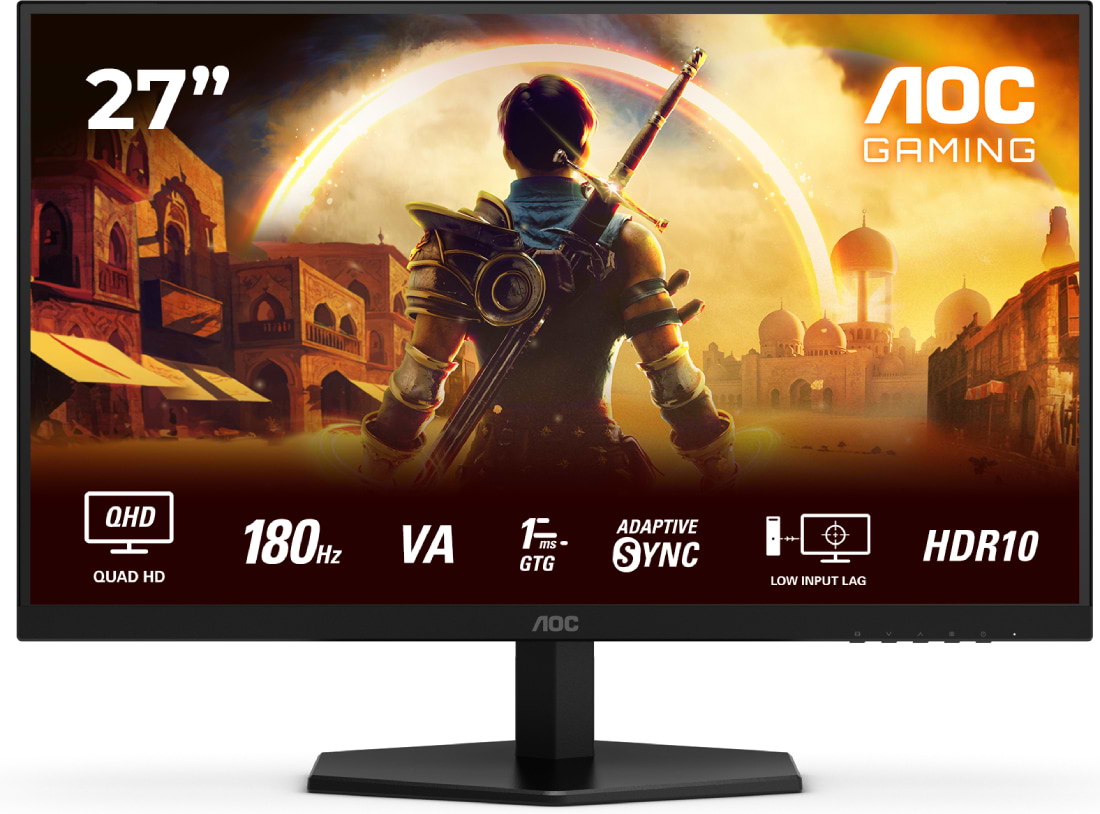 Монитор игровой AOC Q27G42XNE Black/Red - Фото 1