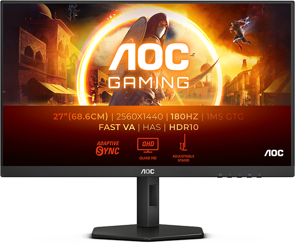 Фото - Монітор ігровий AOC Q27G4XN Black