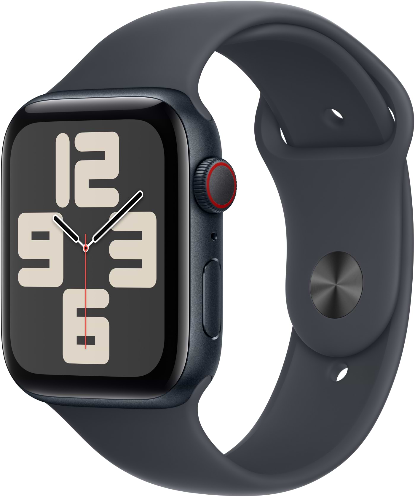Смарт-часы Apple Watch SE GPS + eSIM 44mm Midnight Aluminium Case with Midnight Sport Band - S/M - Фото 1