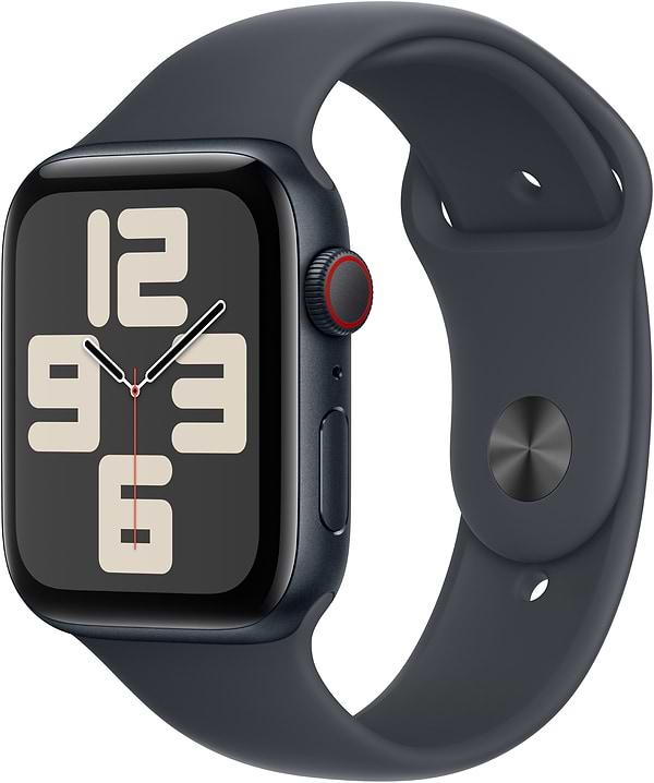 Фото - Смарт-годинник Apple Watch SE GPS + eSIM 44mm Midnight Aluminium Case with Midnight Sport Band - M/L