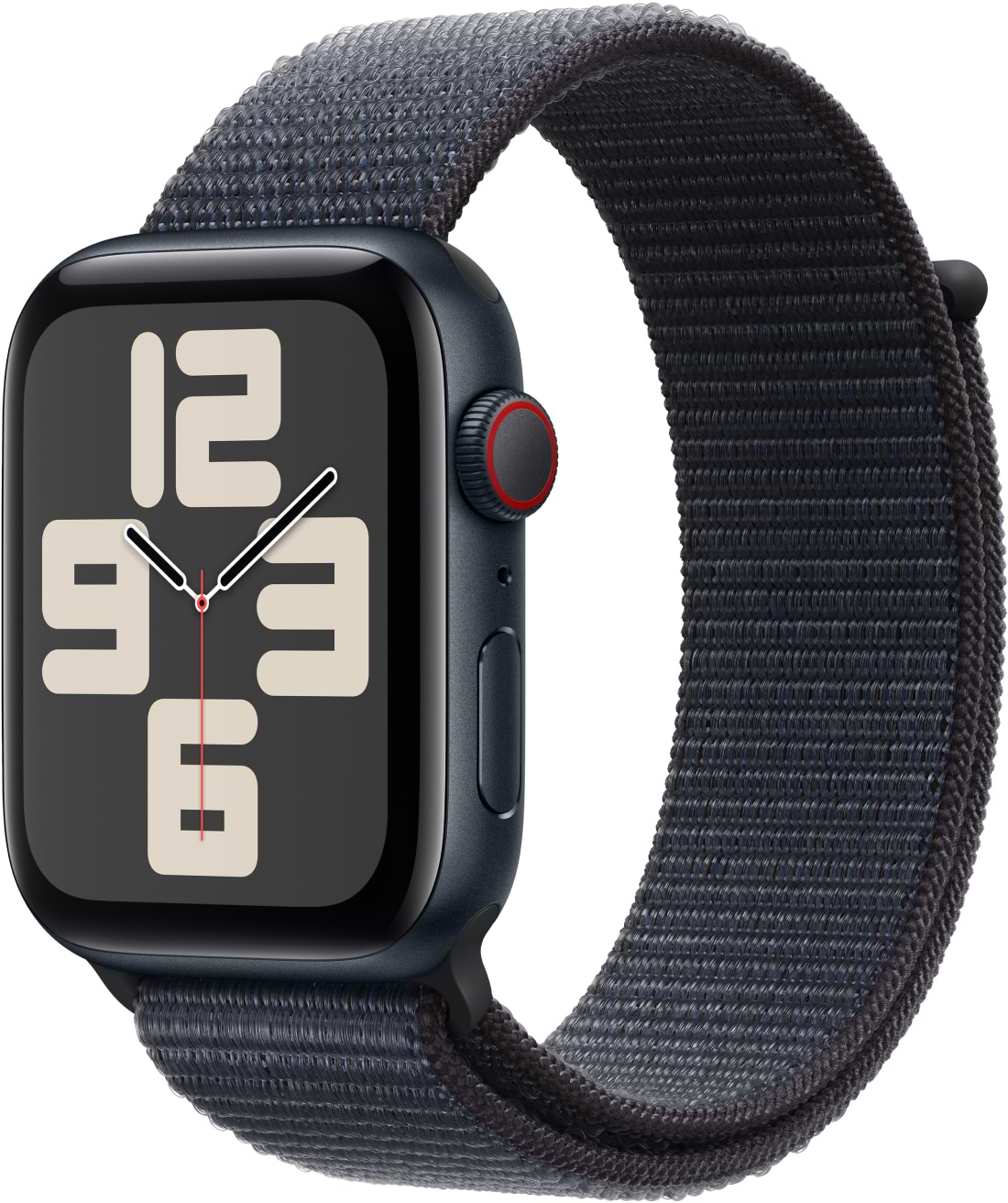 Смарт-часы Apple Watch SE GPS + eSIM 44mm Midnight Aluminium Case with Ink Sport Loop - Фото 1
