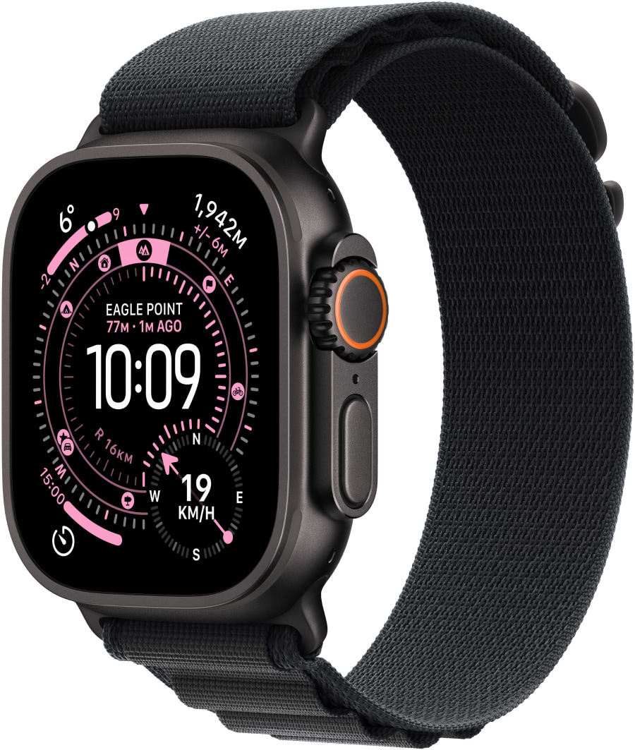 Смарт-годинник Apple Watch Ultra 3 GPS + eSIM 49mm Black Titanium Case with Black Alpine Loop - L - Фото 1