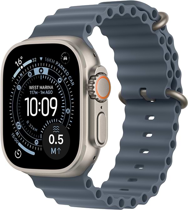 Фото - Смарт-часы Apple Watch Ultra 3 GPS + eSIM 49mm Natural Titanium Case with Anchor Blue Ocean Band