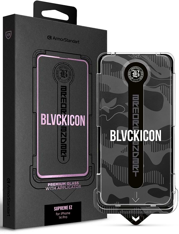 Фото - Захисне скло для смартфону Armorstandart Black Icon Supreme EZ for iPhone 14 Pro (ARM79259)